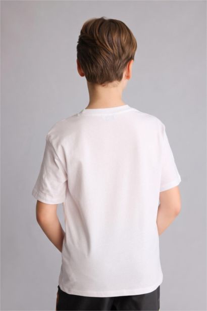 Regular Fit Kısa kollu Baskılı Tişört Erkek Çocuk