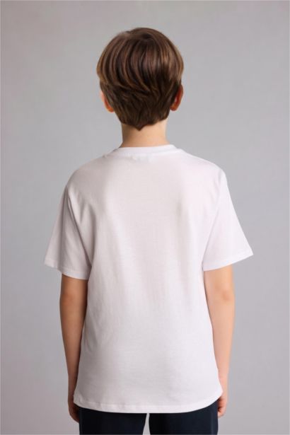 Regular Fit Kısa kollu Baskılı Tişört Erkek Çocuk
