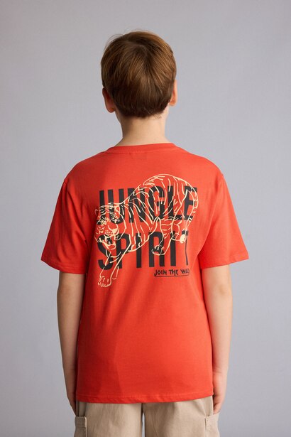 Boy New Regular Fit Printed Short Sleeve T-Shirt