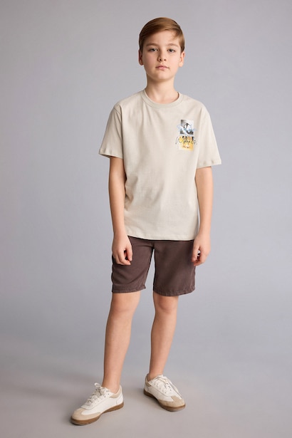 Boy New Regular Fit Printed Short Sleeve T-Shirt