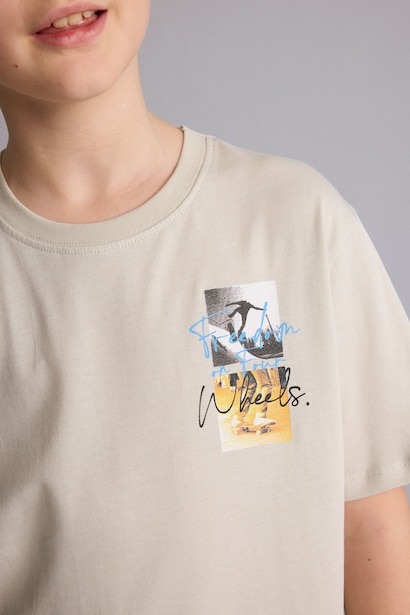 Boy New Regular Fit Printed Short Sleeve T-Shirt