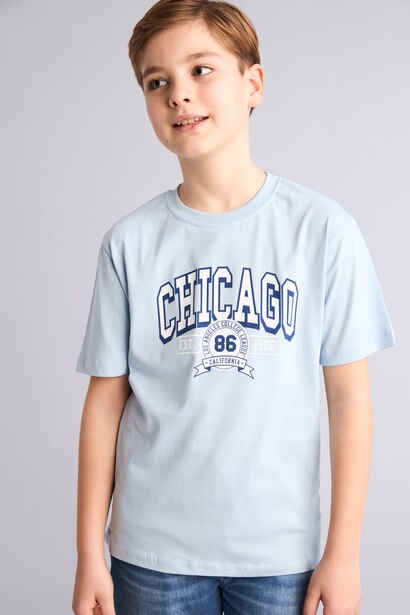 Boy New Regular Fit Printed Short Sleeve T-Shirt