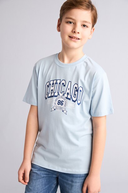 Boy New Regular Fit Printed Short Sleeve T-Shirt