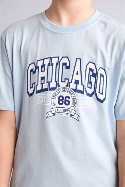 New Regular Fit Printed Short Sleeve T-Shirt