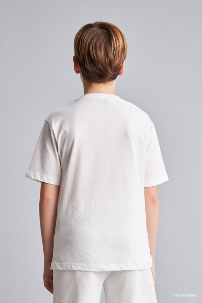 Boy Regular Fit Printed Short Sleeve T-Shirt