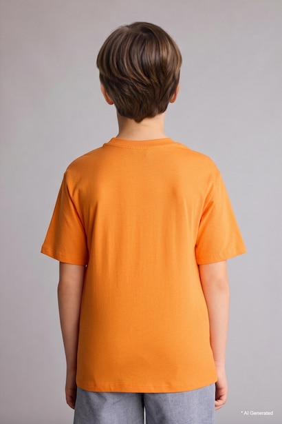 Boy New Regular Fit Printed Short Sleeve T-Shirt