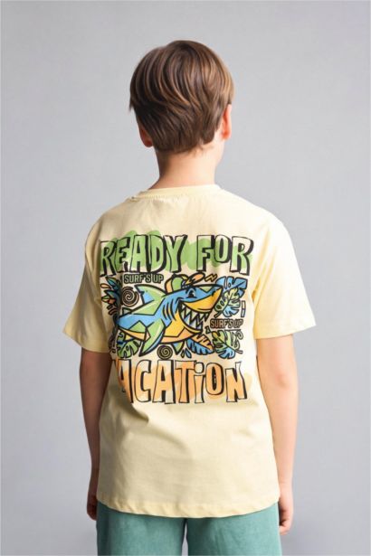 New Regular Fit Printed Short Sleeve T-Shirt