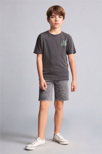 New Regular Fit Printed Short Sleeve T-Shirt