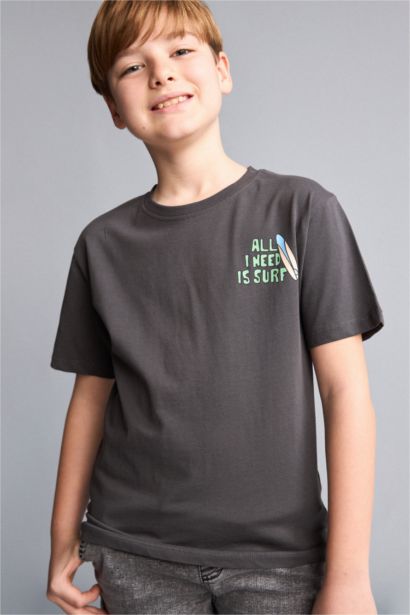 New Regular Fit Printed Short Sleeve T-Shirt