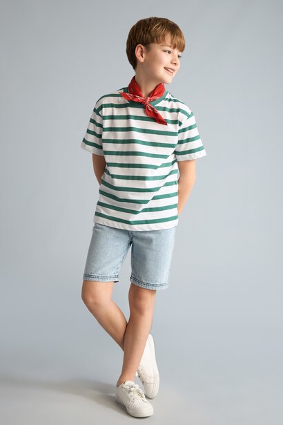 Boy New Regular Fit Printed Short Sleeve T-Shirt