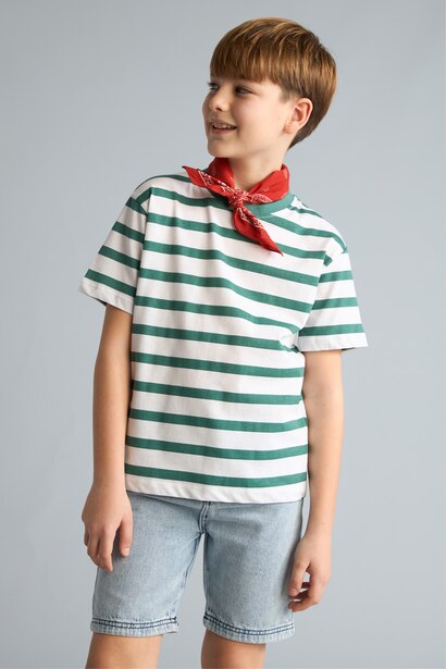 Boy New Regular Fit Printed Short Sleeve T-Shirt