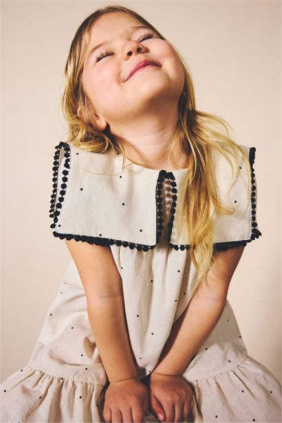 Askılı Poplin Elbise Kız Bebek