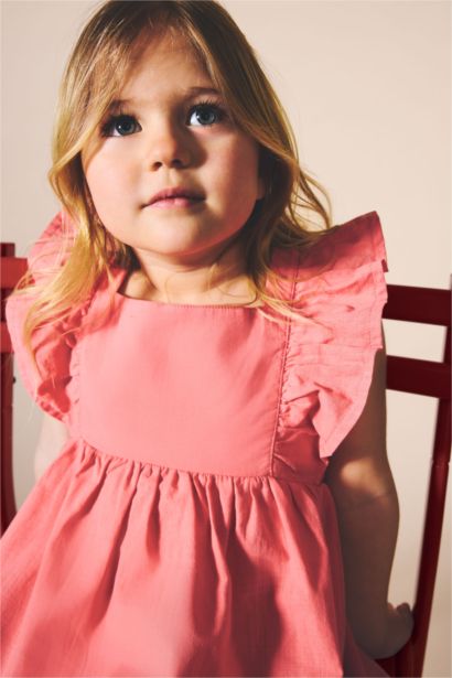 Poplin Elbise Kız Bebek