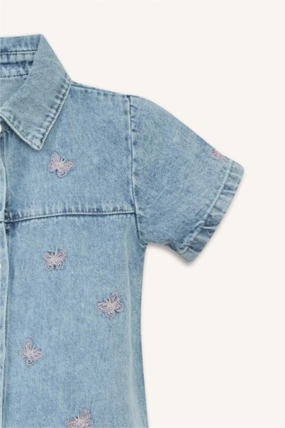 Pamuklu Kız Bebek Elbise 