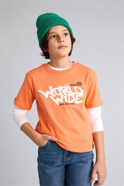 Baskılı Tişört Erkek Çocuk