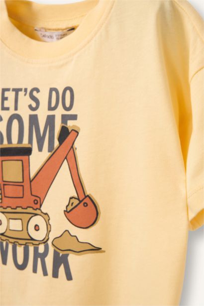 Oversize Fit Printed Short Sleeve T-Shirt