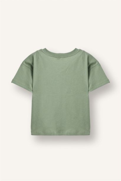 Oversıze Dinozor Baskılı Tişört Erkek Bebek