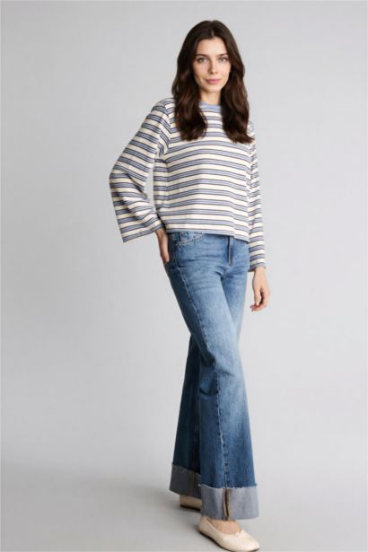 Loose Fıt Çizgili Tunik