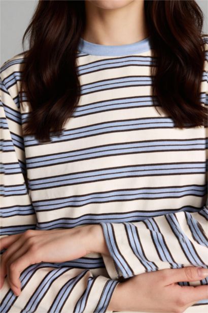 Loose Fıt Çizgili Tunik