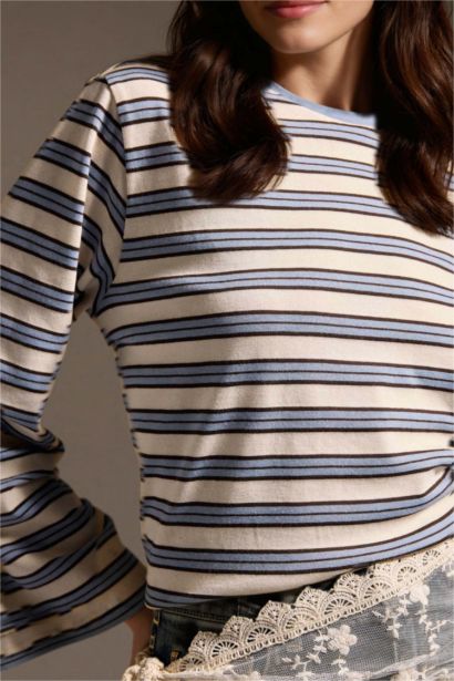 Loose Fıt Çizgili Tunik