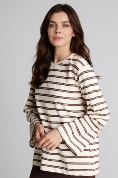 Loose Fıt Çizgili Tunik