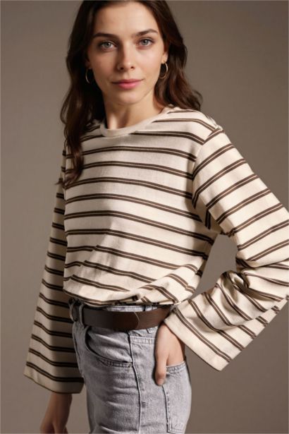 Loose Fıt Çizgili Tunik