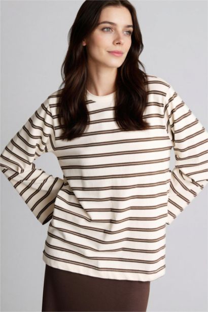 Loose Fıt Çizgili Tunik