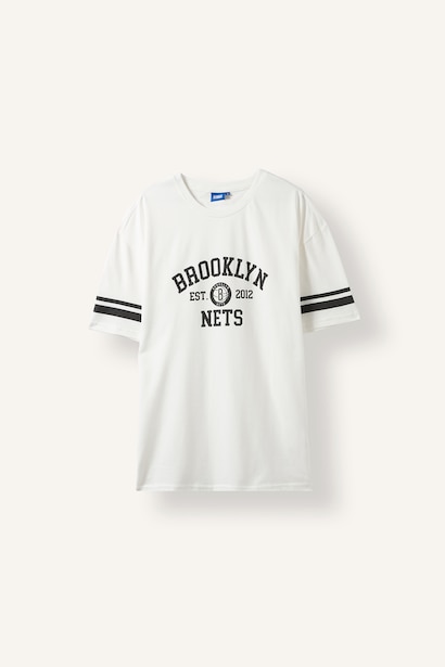 NBA Brooklyn Nets Baskılı Oversize Tişört