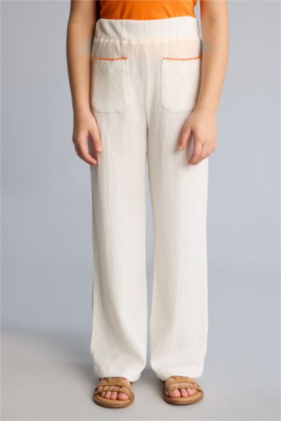 Wıde Leg Bürümcük Pantolon