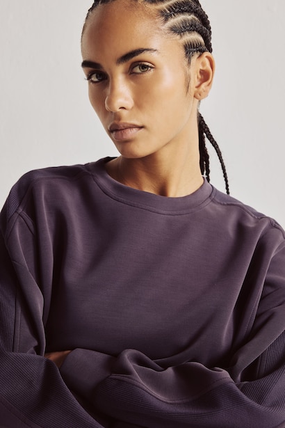 Ultra Yumuşak Oversize Modal Basic Sweatshirt