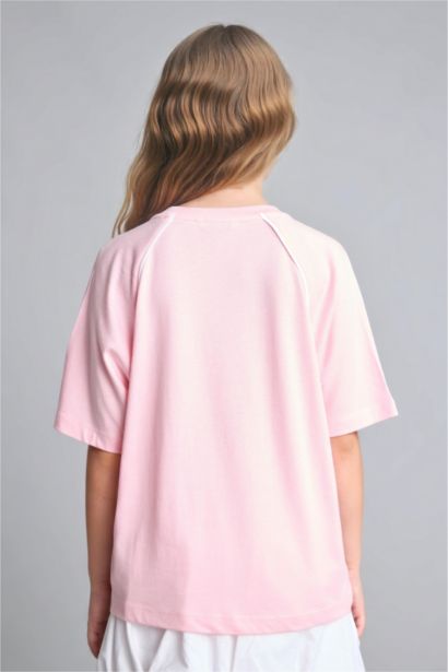Oversize Fit Slogan Short Sleeve T-Shirt