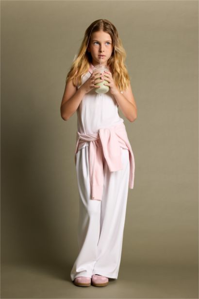 Wide Leg Modal Pantolon Kız Çocuk