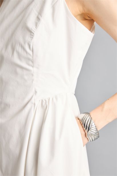 Poplin Midi Dress