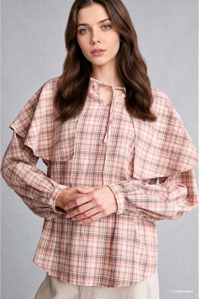 Regular Fit Printed Textured Long Sleeve Tunic