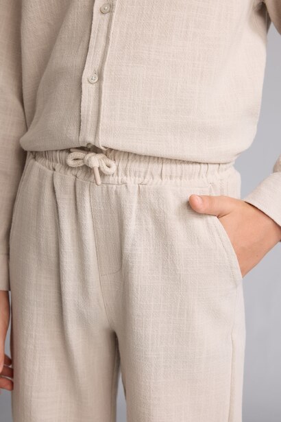 Boy Regular Fit Straight Leg 100% Cotton Trousers