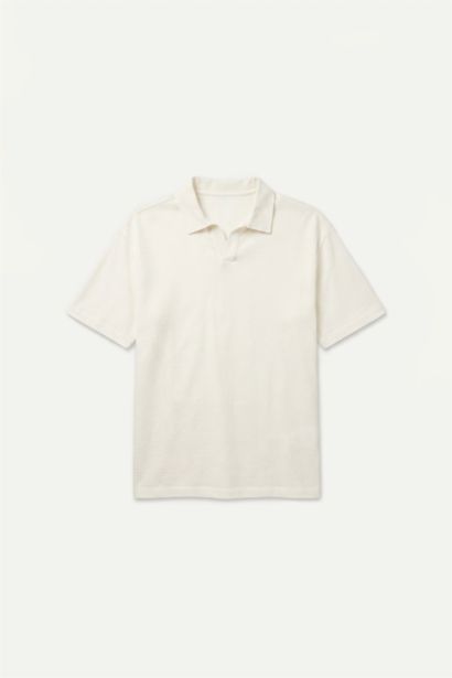Relaxed Fit Kısa Kollu Pamuklu Polo Tişört