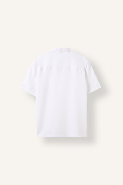 Regular Fit Linen Blended Short Sleeve Shirt