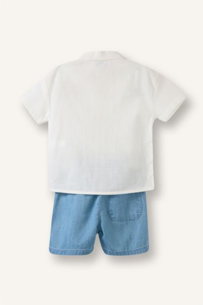 Baby Boy 2 piece Regular Fit Apache Neck 3D Set