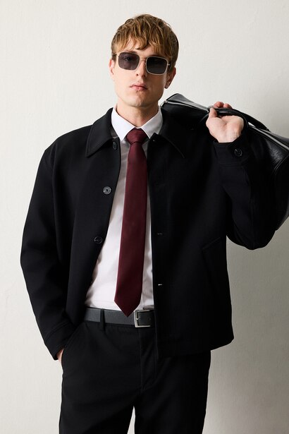 Regular Fit Polo Collar Blazer