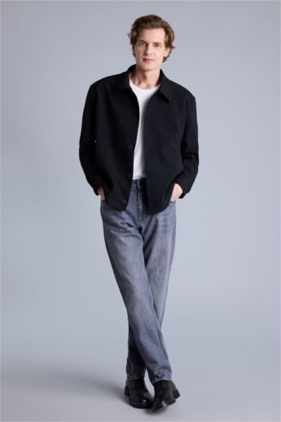 Regular Fıt Polo Yaka Blazer Ceket