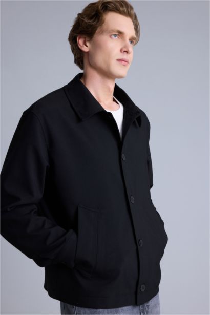 Regular Fıt Polo Yaka Blazer Ceket