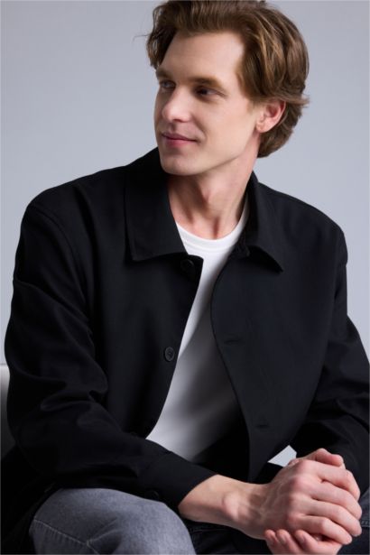 Regular Fıt Polo Yaka Blazer Ceket