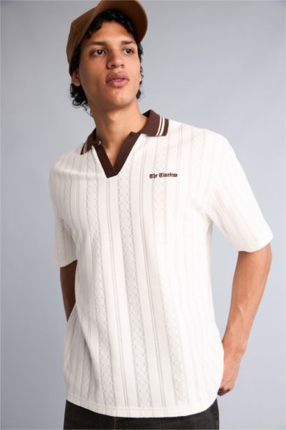 Boxy Fıt Kısa Kol Polo Tişört