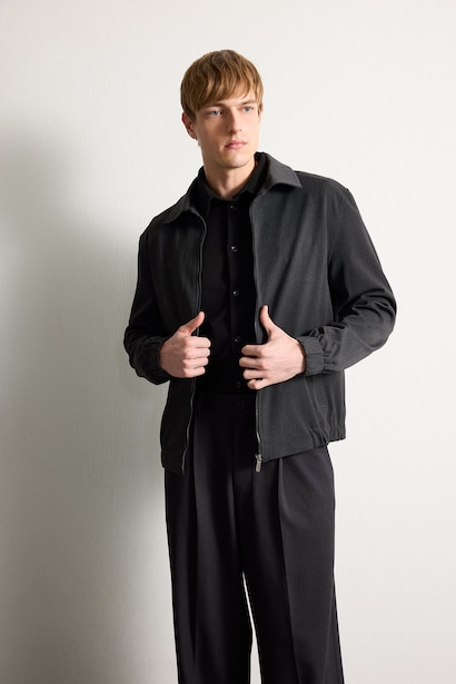 Regular Fit Lined Puffer Jacket