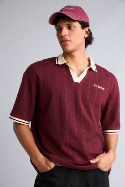 Desenli Polo Tişört