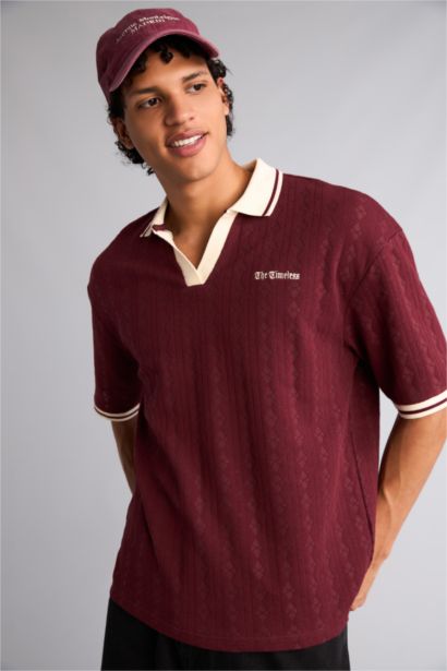 Desenli Polo Tişört