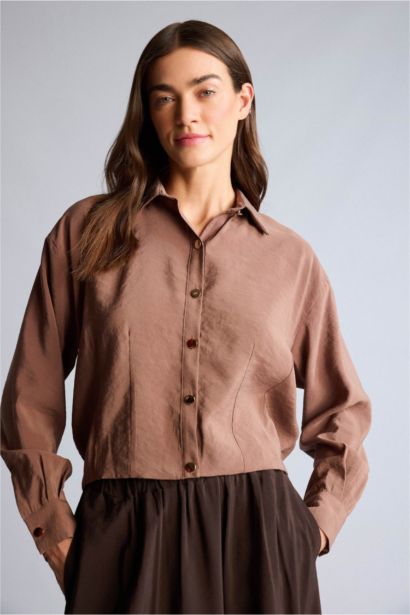 Oversıze Polo Yaka Gömlek