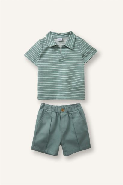 2 piece Regular Fit Striped Set
