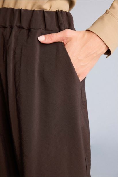 Wıde Leg Beli Lastikli Pantolon