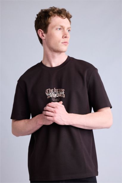 Regular Fit Kısa Kollu Baskılı Tişört